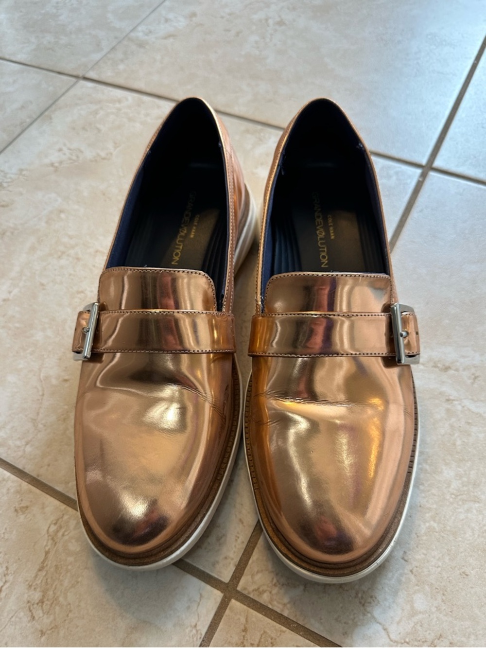 Women’s Cole Haan Grandevolution slip on, rose gold, size 8